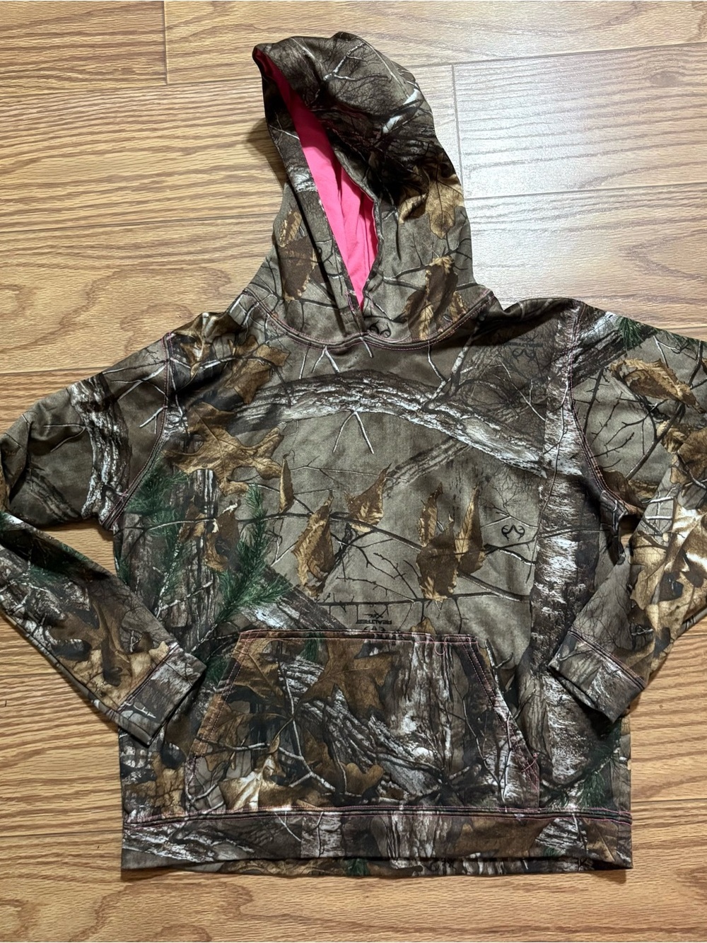 Realtree Camo Outdoor Girls Youth Pullover Hoodie Size Medium 10/12